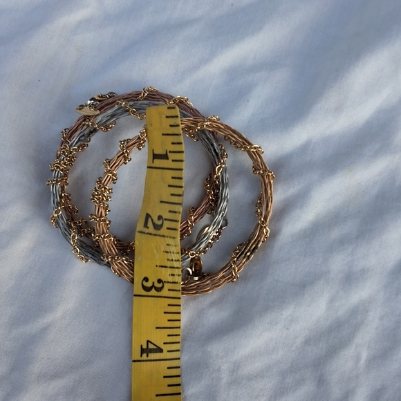 Tricolor Wire Wrapped chain branch bracelets - Picture 14 of 15